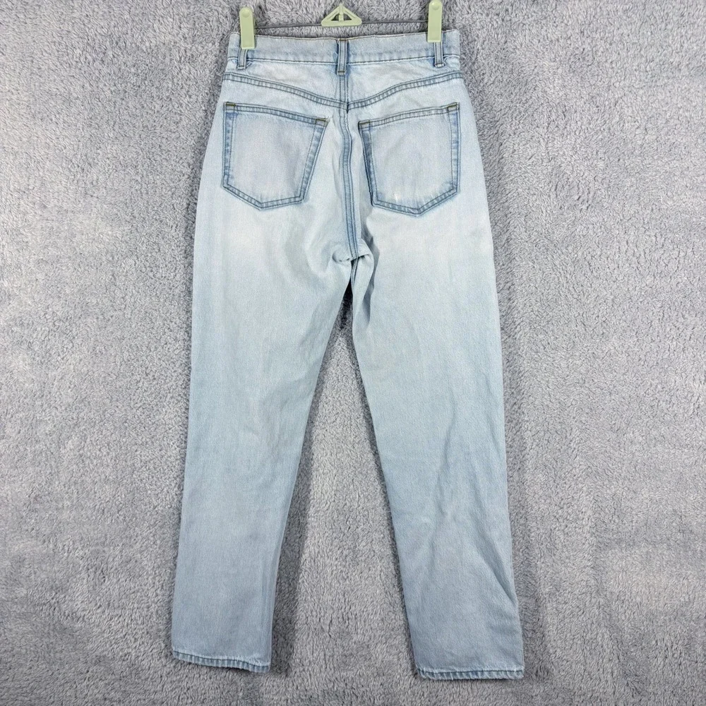 Reformation Cynthia High Rise Straight Leg Jeans‎ Size 24 Tahoe Light Wash Rigid